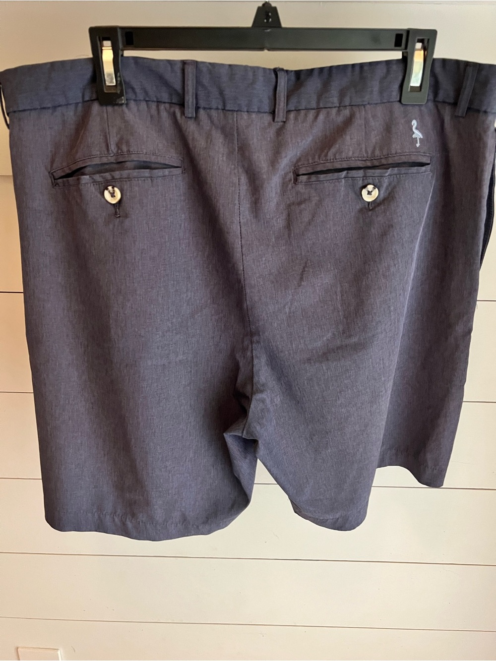 Men's Tailorbyrd Heathered Navy Dress Golf Performance Shorts Size 38